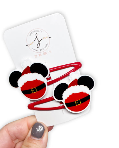 Snap Clip Sets - Mouse Christmas
