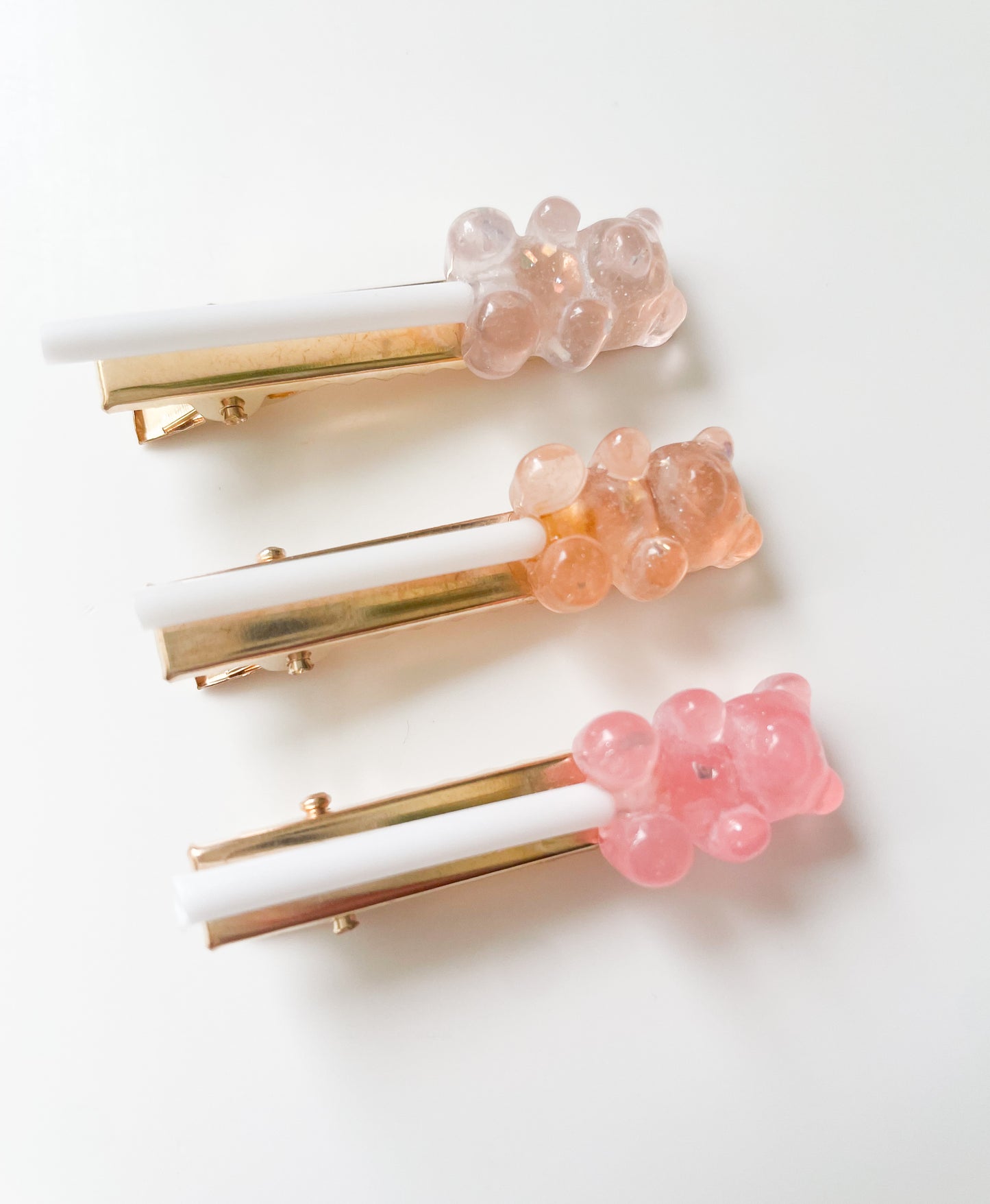 Gummy Bear Lollipop - Alligator Bar Clips