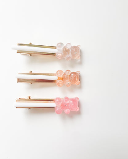 Gummy Bear Lollipop - Alligator Bar Clips