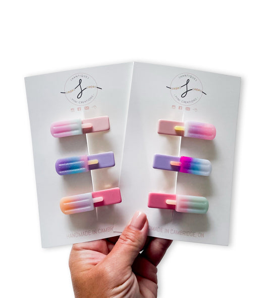 Trio Alligator Clip Sets - Lollipops