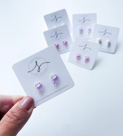 Earrings - Mermaid Cats
