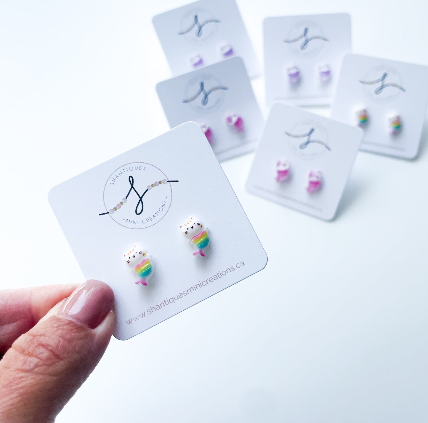 Earrings - Mermaid Cats
