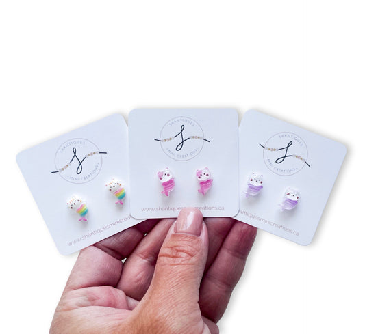 Earrings - Mermaid Cats