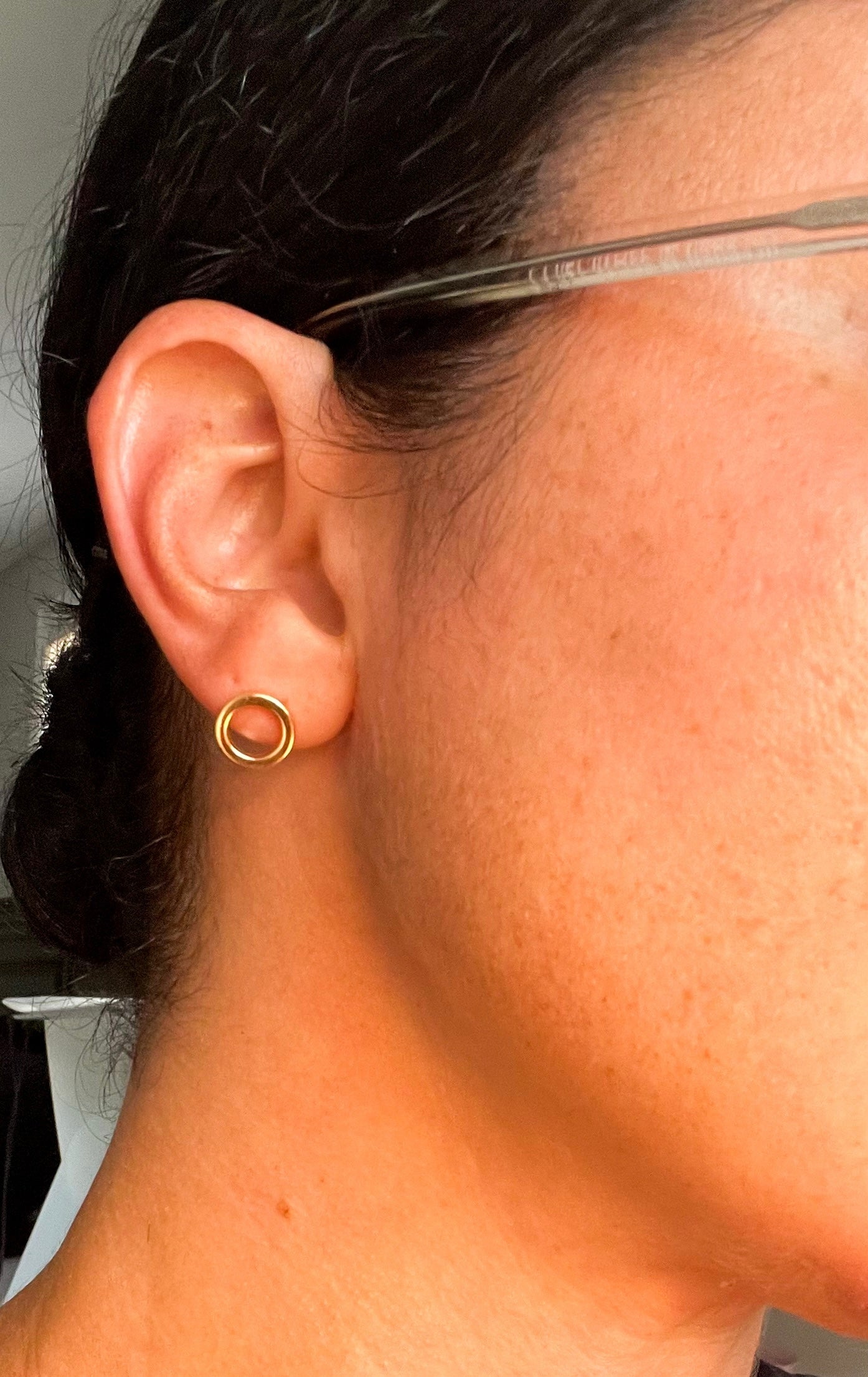 14K Gold Plated Circles - Earrings