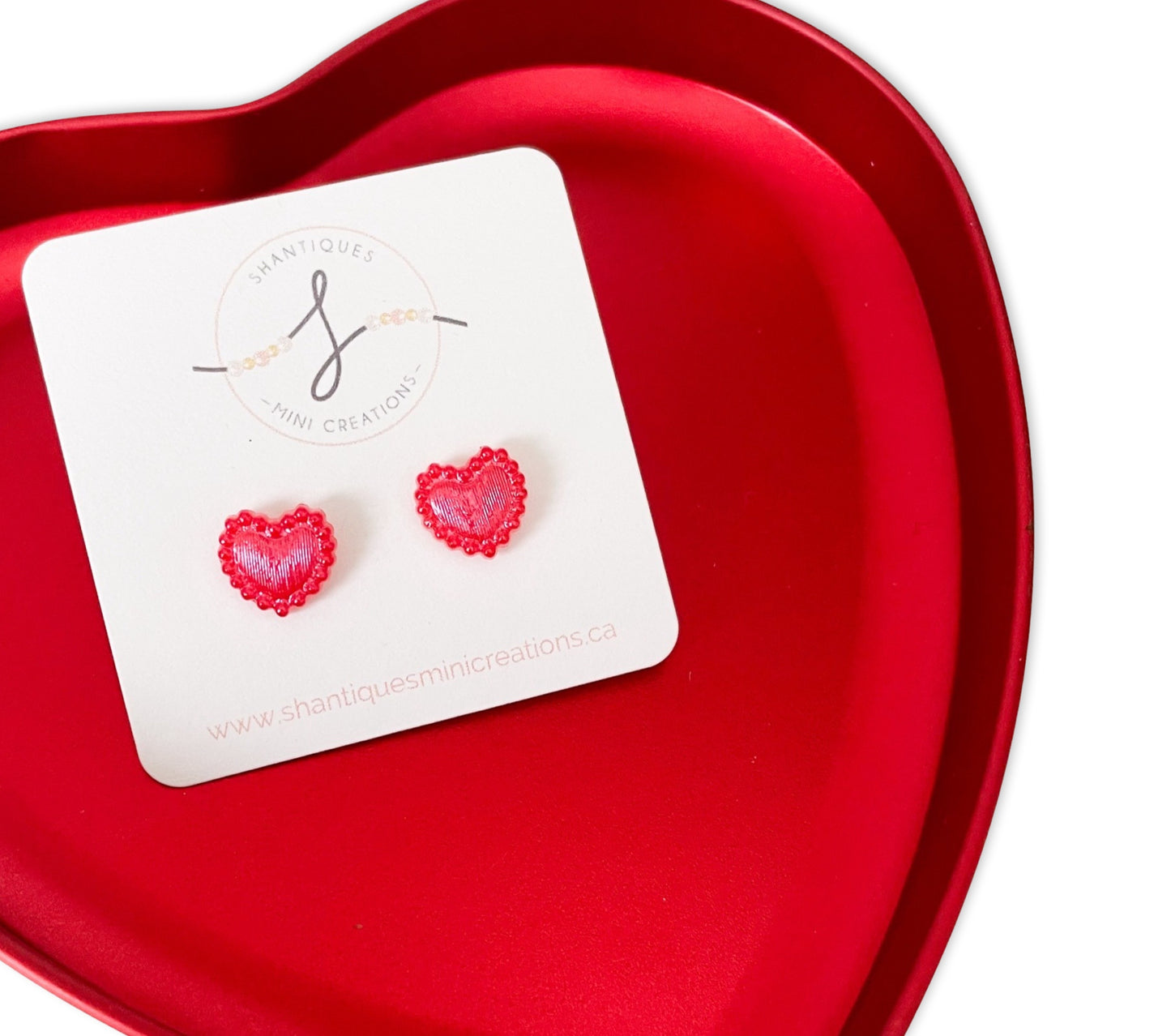 Cushion Hearts - Earrings