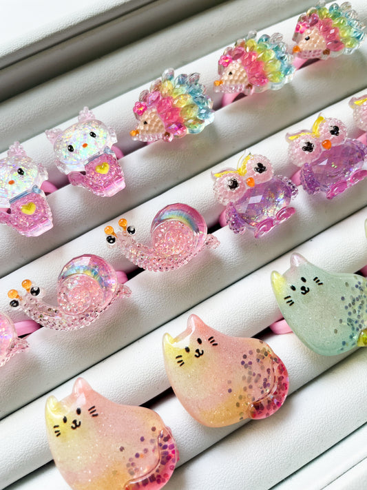 Rings - Glitter Creatures