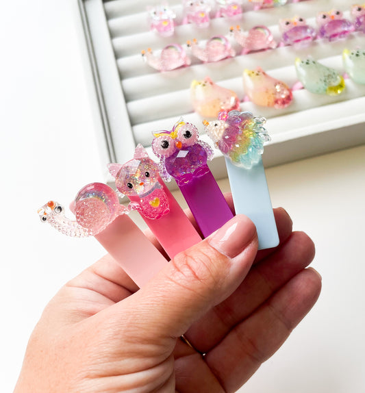 Alligator Bar Clips - Glitter Creatures