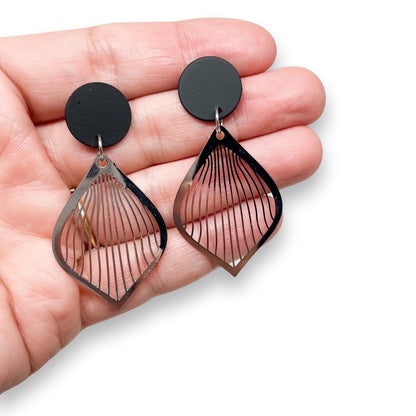 Metal Leaves - Dangle Earrings