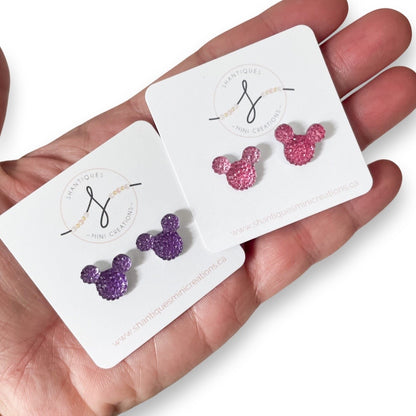 Diamond Mouse - Earrings