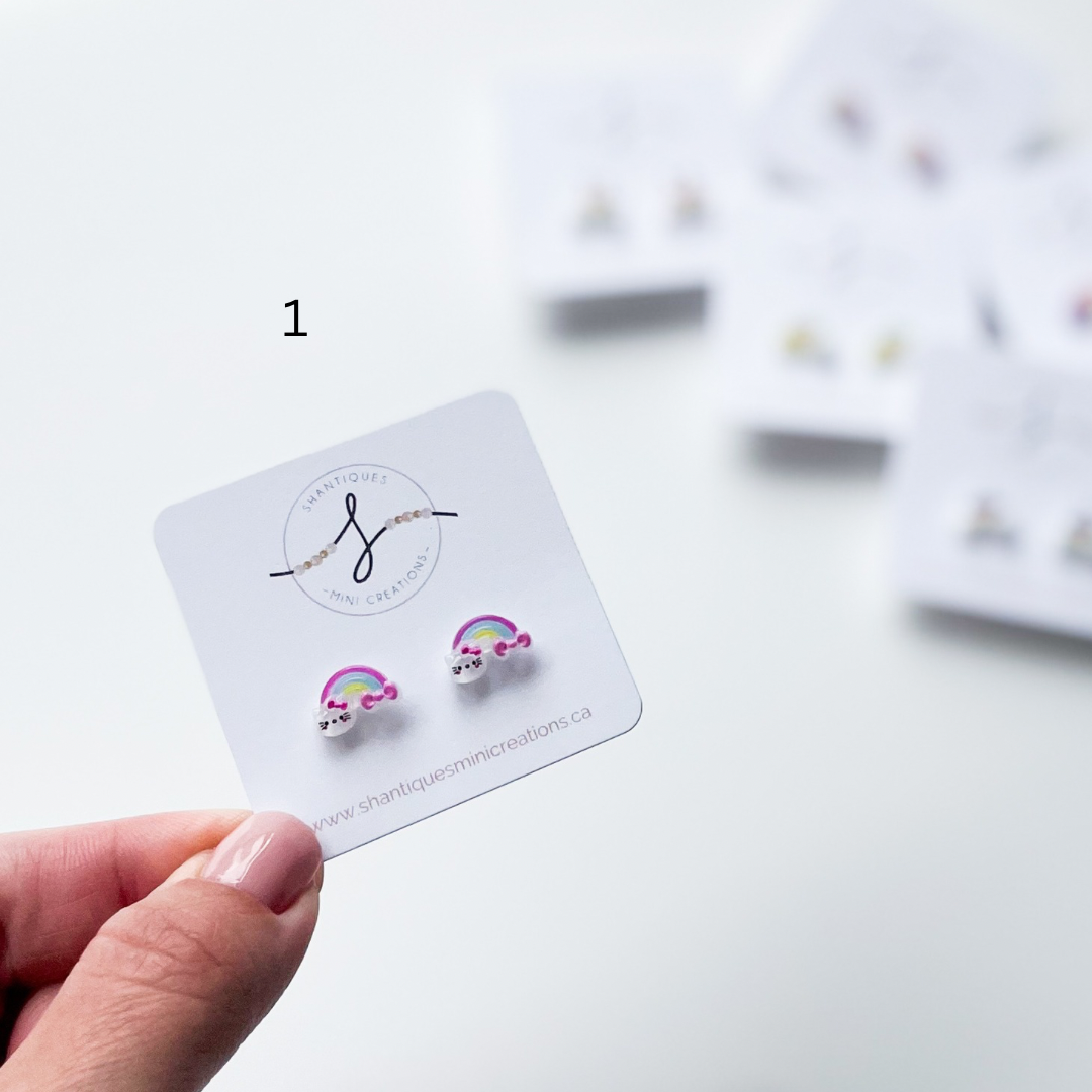 Earrings - Animal Rainbows
