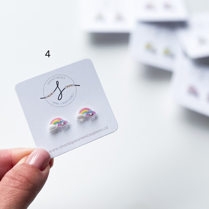 Earrings - Animal Rainbows