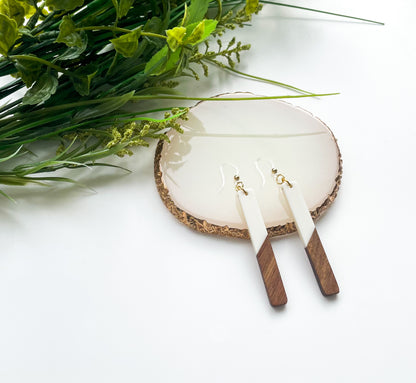 Wood Grain - Dangle Earrings