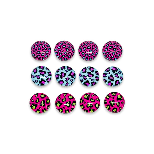 Earrings - Neon Animal Print