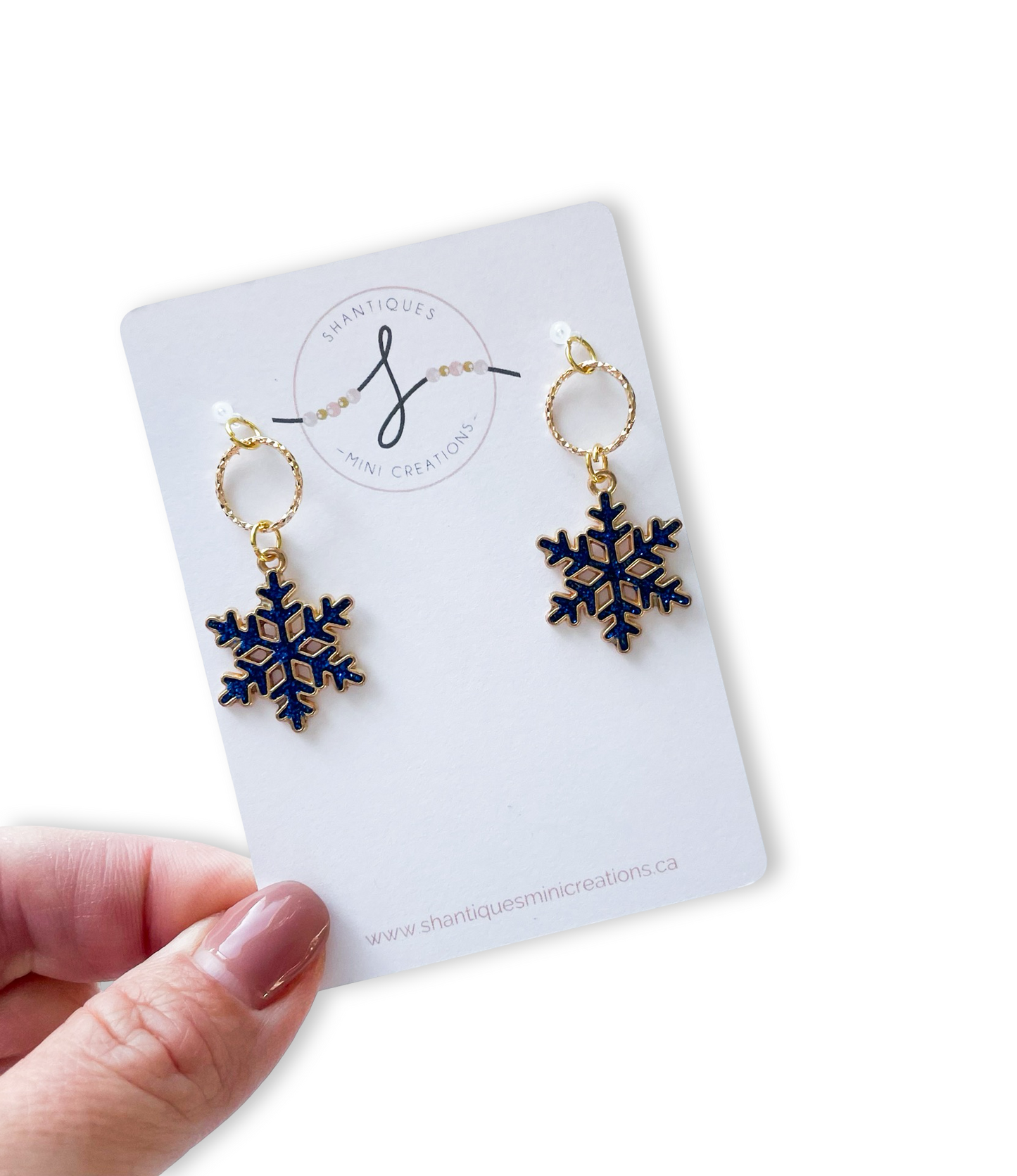 Dangle Earrings - Holiday Snowflakes