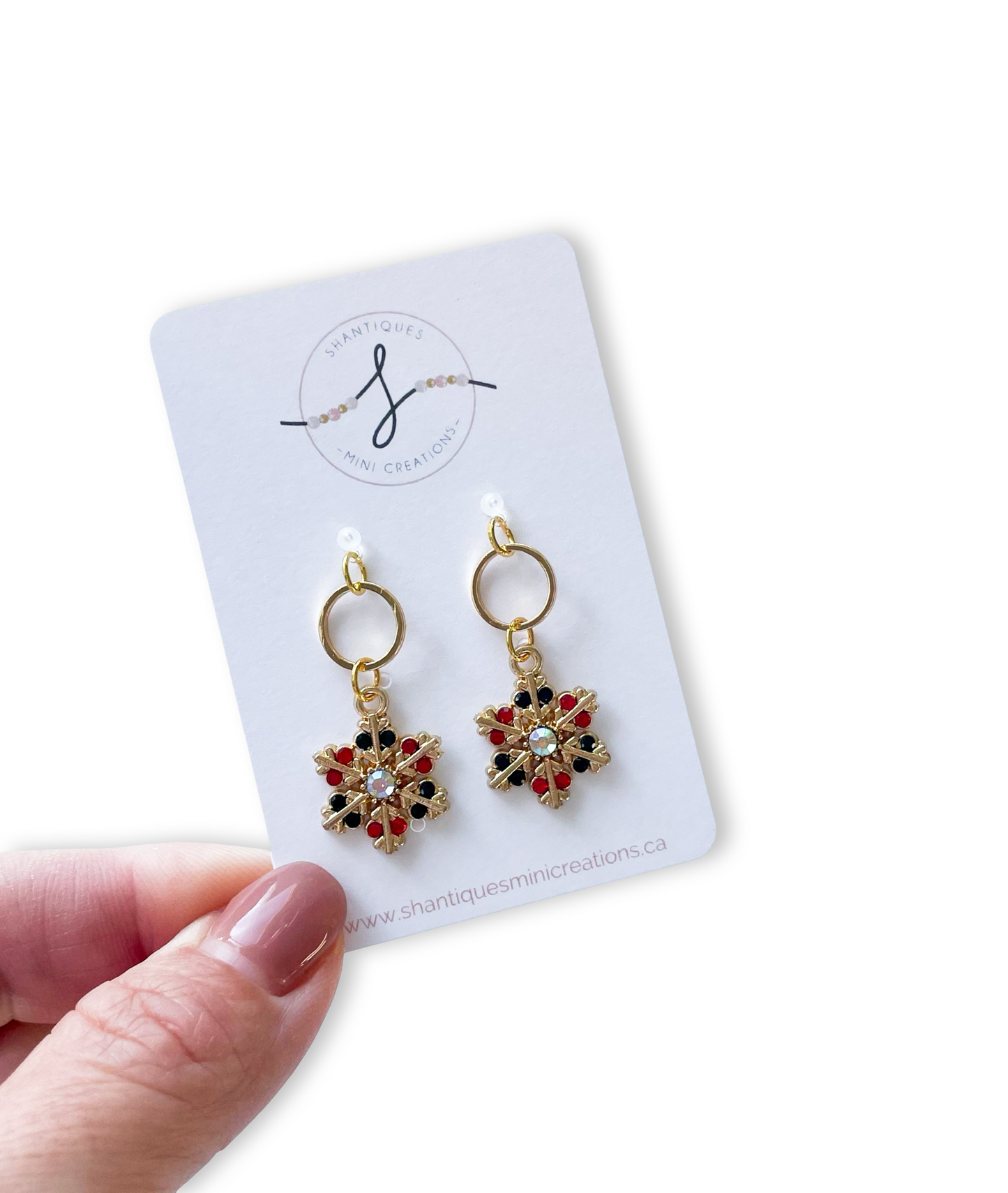 Dangle Earrings - Holiday Snowflakes