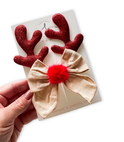 Bow Clips - Reindeer