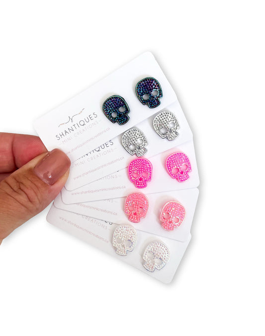 Earrings - Halloween Skulls