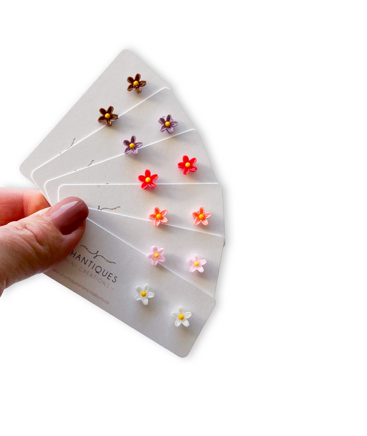 Earrings - Micro Spring Flowers