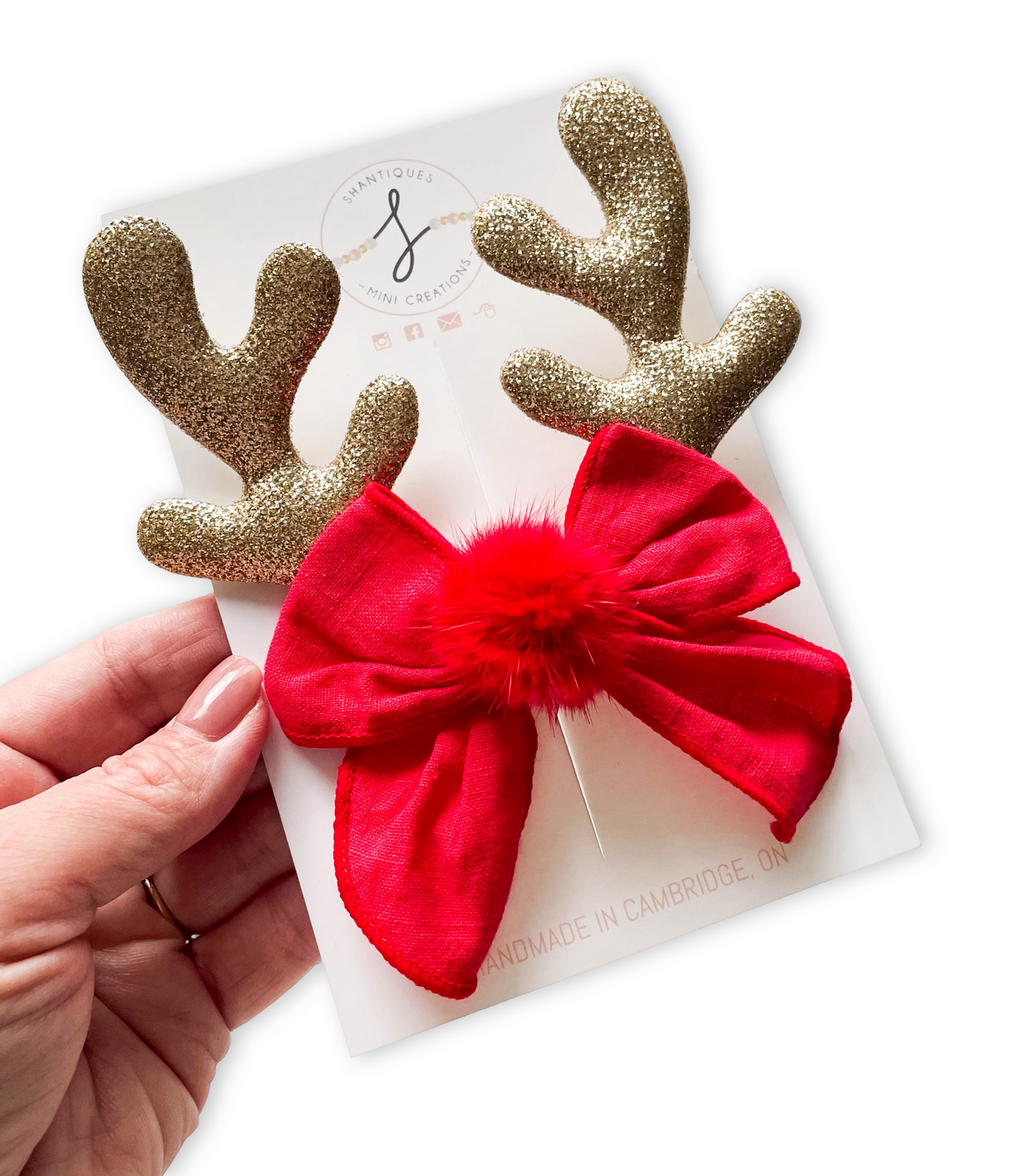 Bow Clips - Reindeer
