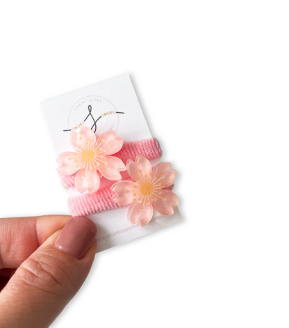 Piggy Ties - Glitter Flowers