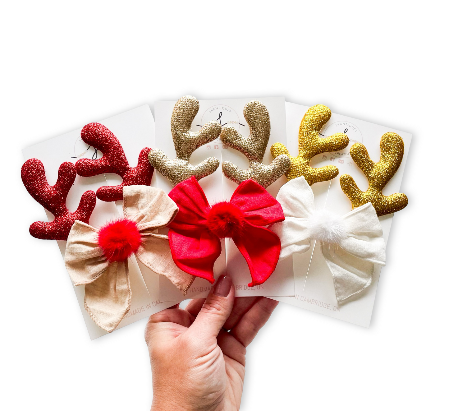 Bow Clips - Reindeer