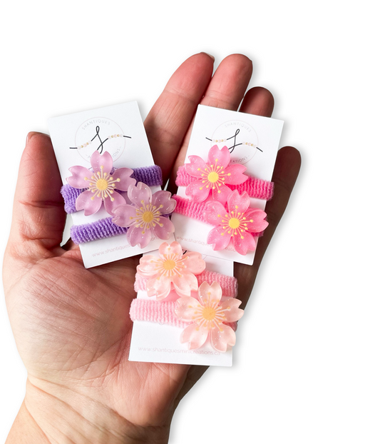 Piggy Ties - Glitter Flowers